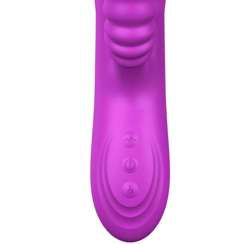 ARMONY - VIBRADOR MULTIFUNO ANGELIA COM LÍNGUA ESTIMULANTE EFEITO CALOR VIOLETA Sexshoptuga 