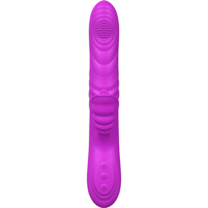 ARMONY - VIBRADOR MULTIFUNO ANGELIA COM LÍNGUA ESTIMULANTE EFEITO CALOR VIOLETA Sexshoptuga 