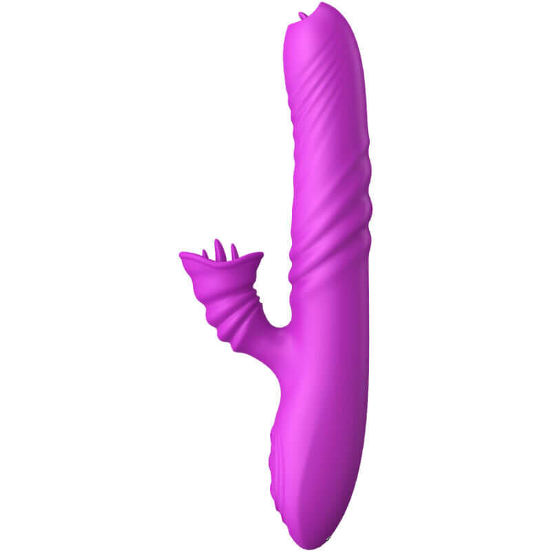 ARMONY - ANGELIA VIBRADOR MULTIFUNO LÍNGUA DUPLA EFEITO DE CALOR VIOLETA Sexshoptuga 