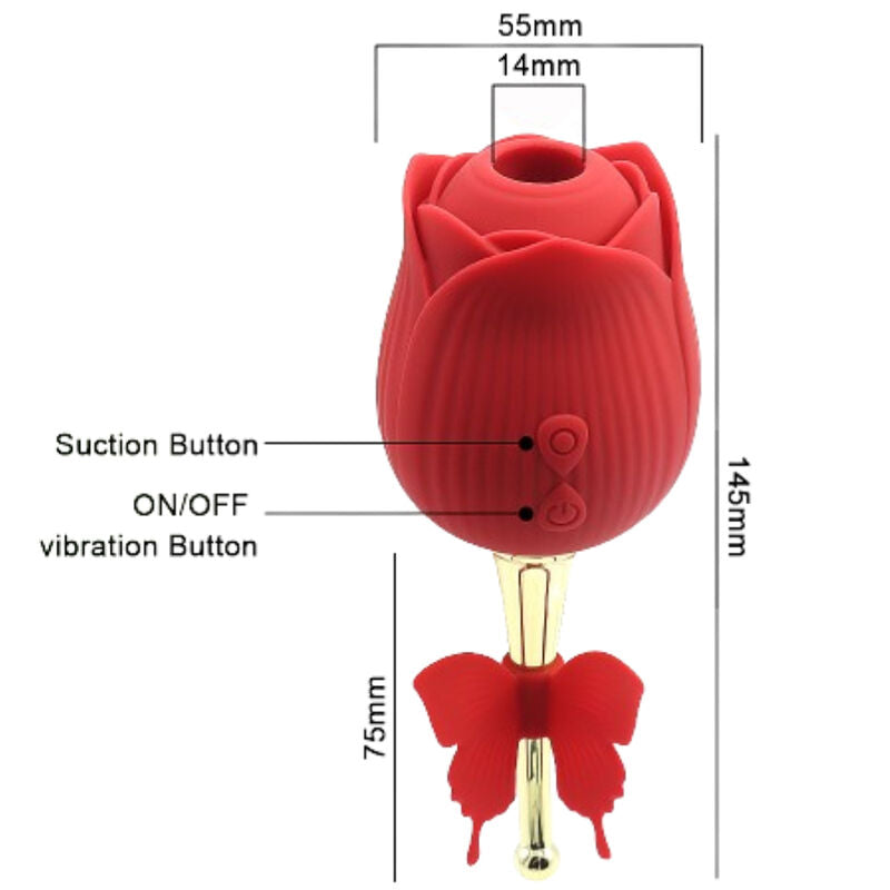 ARMONY - OTRIO VERMELHO FLOR DE BORBOLETA Sexshoptuga 