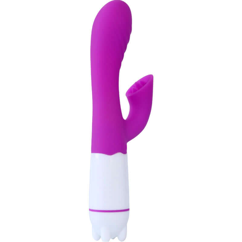 ARMONY - VIBRADOR E ESTIMULADOR HAPPY COM LÍNGUA RECARREGÁVEL VIOLETA Sexshoptuga 