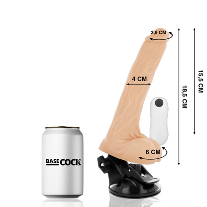 BASECOCK - CARNE DE CONTROLE REMOTO DOBRVEL REALISTA 18.5 CM -O- 4 CM - Sexshoptuga 