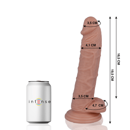 MR INTENSE - 15 PÊNIS REALÍSTICO 19.5 CM -O- 4.1 CM - Sexshoptuga 