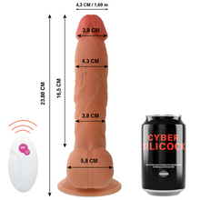 CYBER SILICOCK - CONTROLE REMOTO REALÍSTICO MASTER BEN 23.88 CM -O- 4.3 CM - Sexshoptuga  Sexshoptuga 