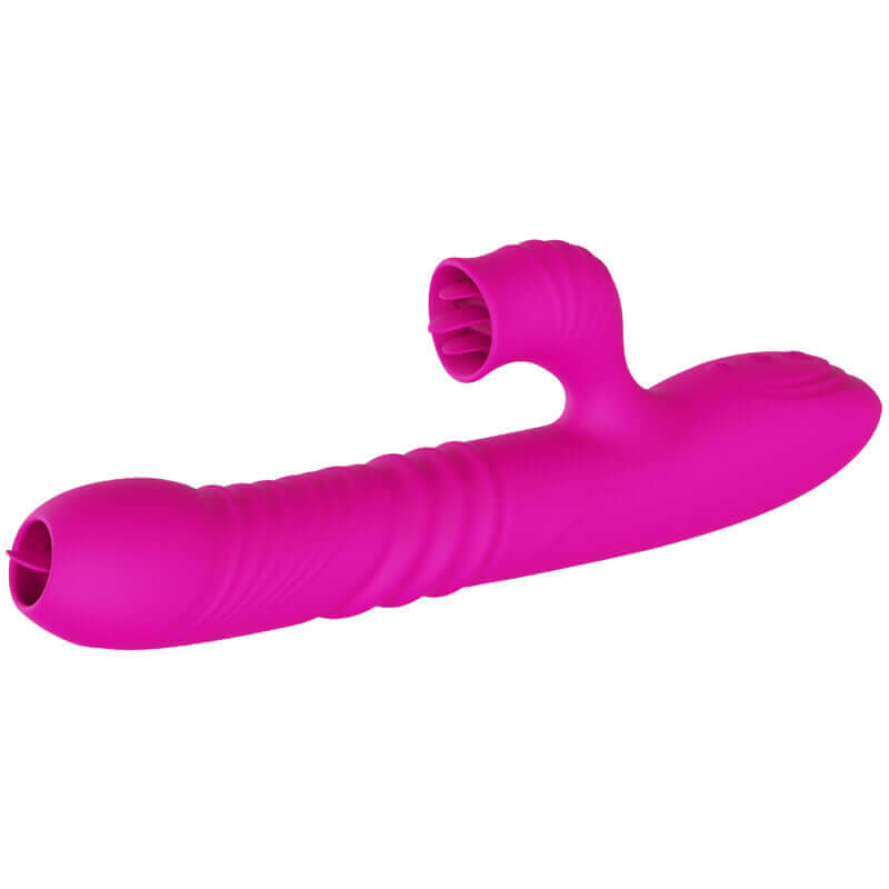 ARMONY - FANNY MULTIFUNÇÃO VIBRADOR DE LÍNGUA DUPLA FÚCSIA EFEITO CALOR Sexshoptuga 