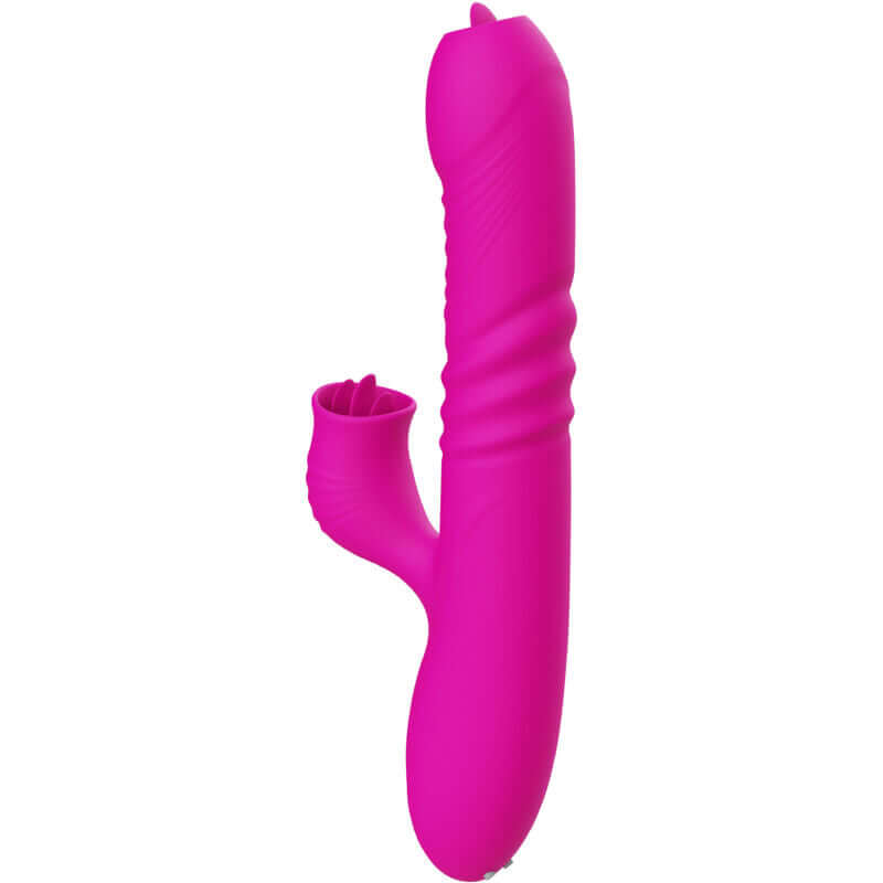 ARMONY - FANNY MULTIFUNÇÃO VIBRADOR DE LÍNGUA DUPLA FÚCSIA EFEITO CALOR Sexshoptuga 