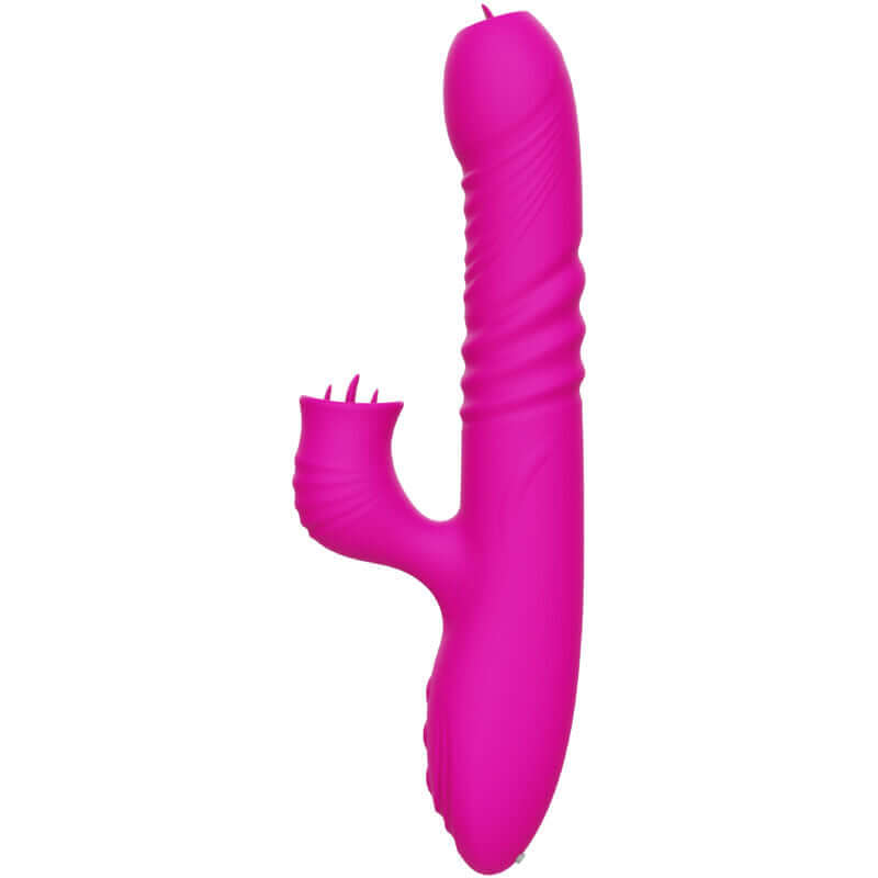 ARMONY - FANNY MULTIFUNÇÃO VIBRADOR DE LÍNGUA DUPLA FÚCSIA EFEITO CALOR Sexshoptuga 