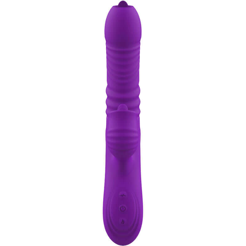 ARMONY - VIBRADOR DE COELHO TOTALMENTE G SPOT COM EFEITO DE CALOR VIOLETA DE LÍNGUA ESTIMULANTE Sexshoptuga 