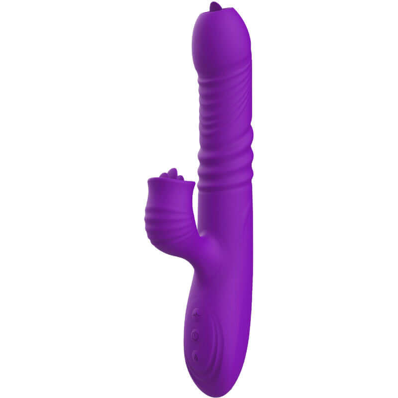 ARMONY - VIBRADOR DE COELHO TOTALMENTE G SPOT COM EFEITO DE CALOR VIOLETA DE LÍNGUA ESTIMULANTE Sexshoptuga 