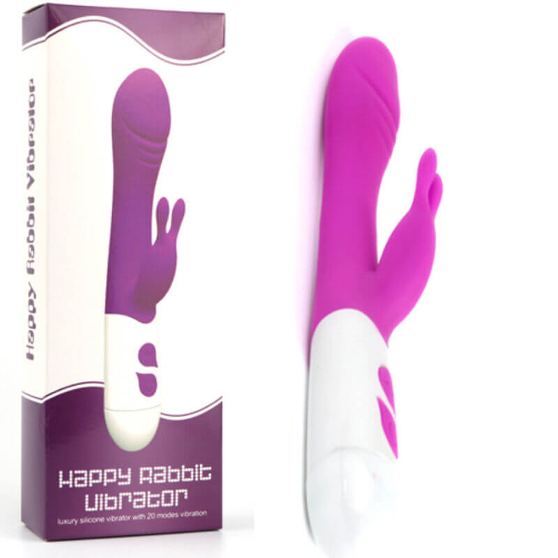 ARMONY - VIBRADOR FELIZ E ESTIMULADOR DE COELHO VIOLETA Sexshoptuga 