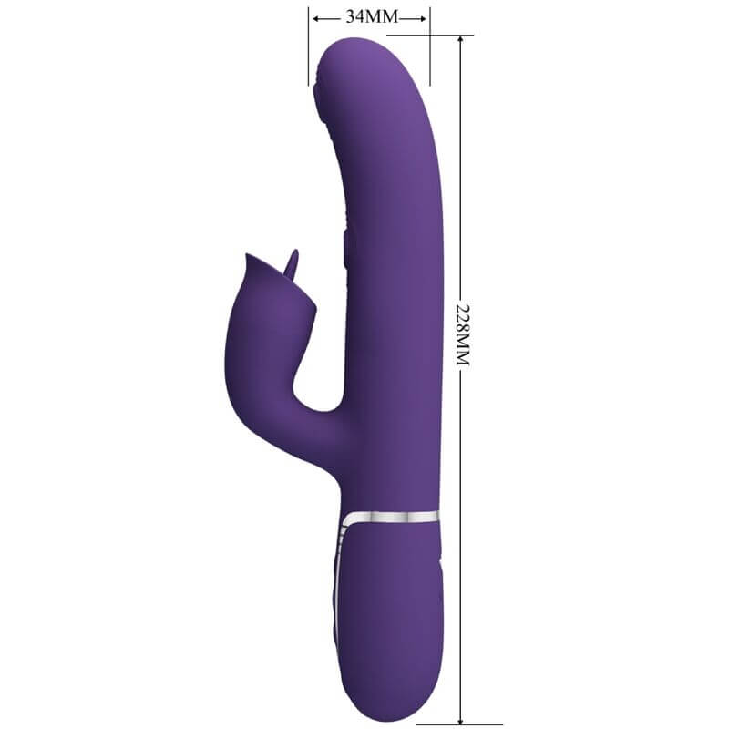 PRETTY LOVE - PURPLE LICK RABBIT VIBRATOR Sexshoptuga 