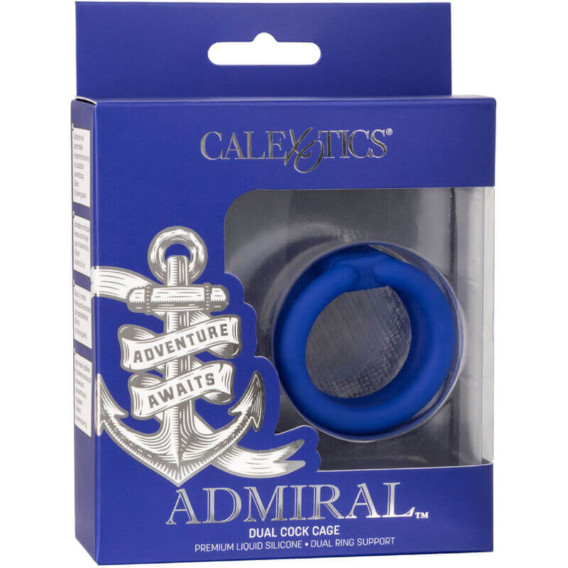 CALEXOTICS - ADMIRAL GAIOLA DUPLA AZUL - Sexshoptuga 