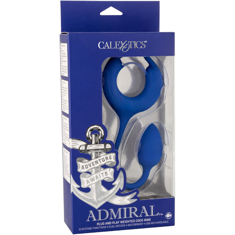 CALEXOTICS - ADMIRAL ANEL DE GALO PONDERADO AZUL - Sexshoptuga  Sexshoptuga 