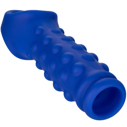 CALEXOTICS - ADMIRAL CAPA PARA PÊNIS COM FRISAS SILICONE LÍQUIDO AZUL - Sexshoptuga 