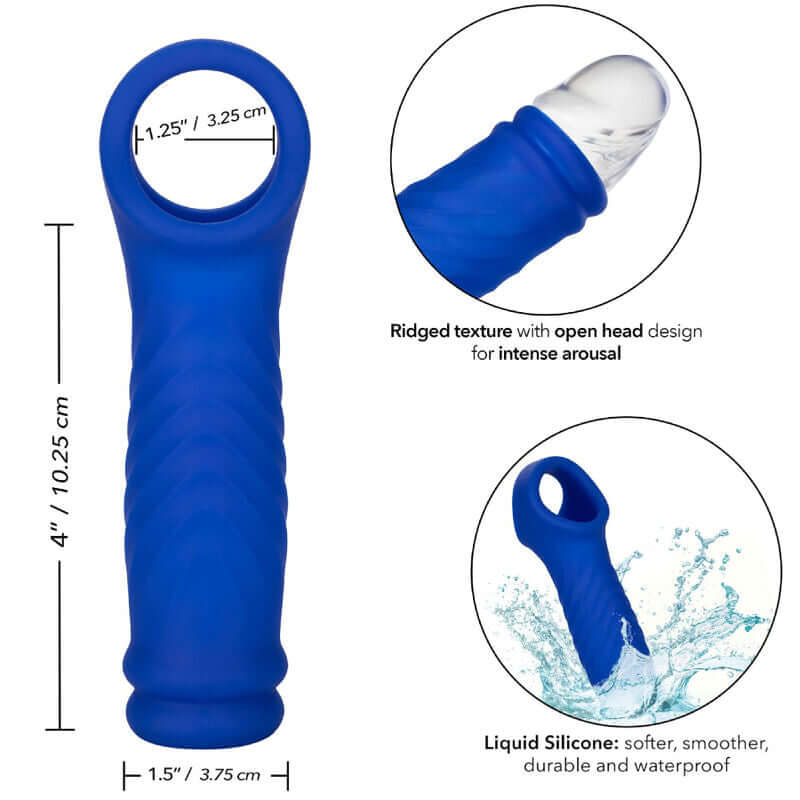 CALEXOTICS - ADMIRAL WAVE PENIS COVER LIQUID BLUE SILICONE Sexshoptuga 