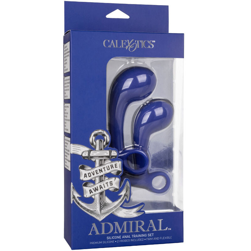 CALEXOTICS - ADMIRAL CONJUNTO 2 PLUG ANAL AZUL - Sexshoptuga  Sexshoptuga 