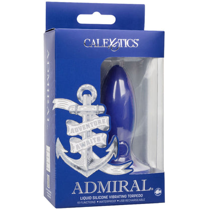 CALEXOTICS - ADMIRAL VIBRADOR TORPEDO ANAL PLUG AZUL - Sexshoptuga 