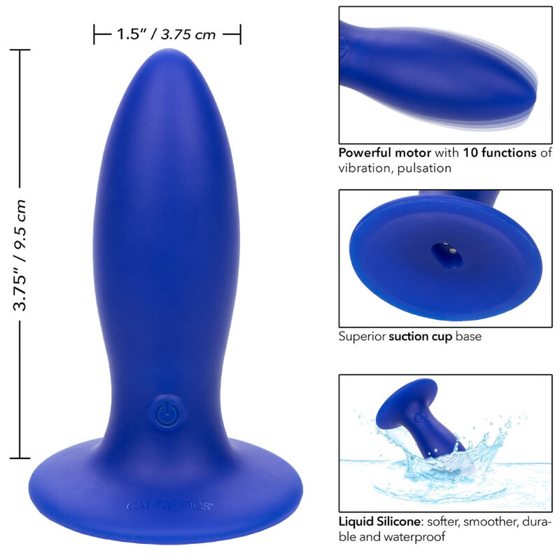 CALEXOTICS - ADMIRAL VIBRADOR TORPEDO ANAL PLUG AZUL - Sexshoptuga 