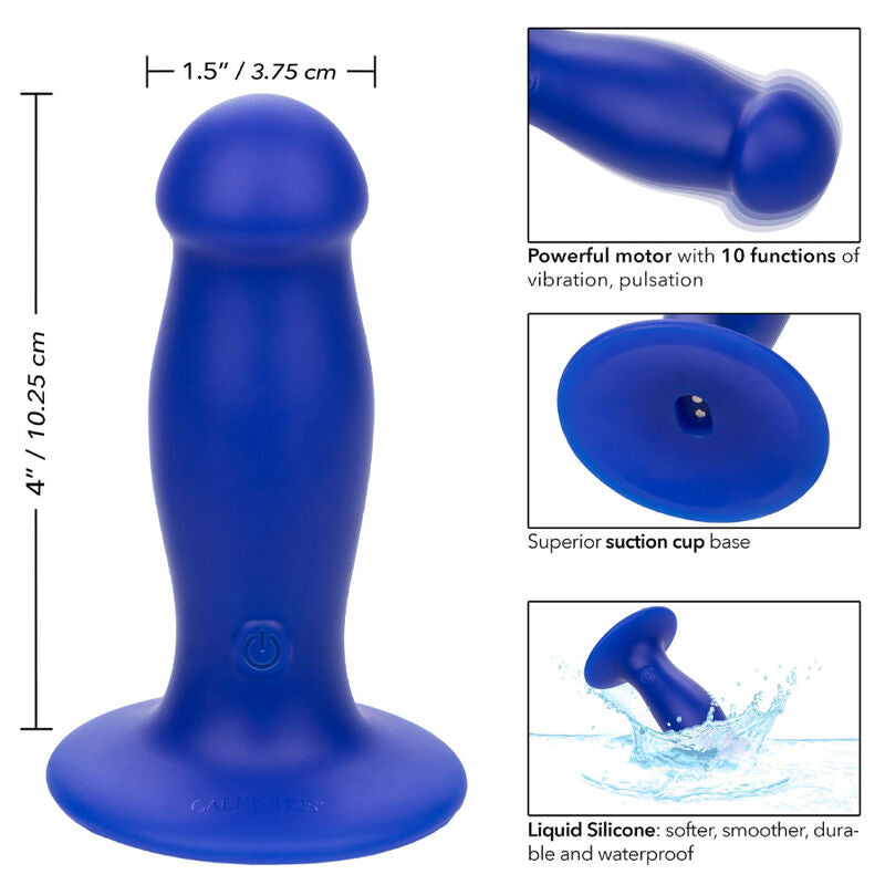 CALEXOTICS - ADMIRAL VIBRADOR ANAL PLUG PRIMEIRO IMEDIATO AZUL - Sexshoptuga  Sexshoptuga 