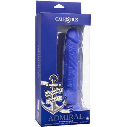 CALEXOTICS - ADMIRAL SAILOR REALISTIC DILDO VIBRADOR AZUL - Sexshoptuga 