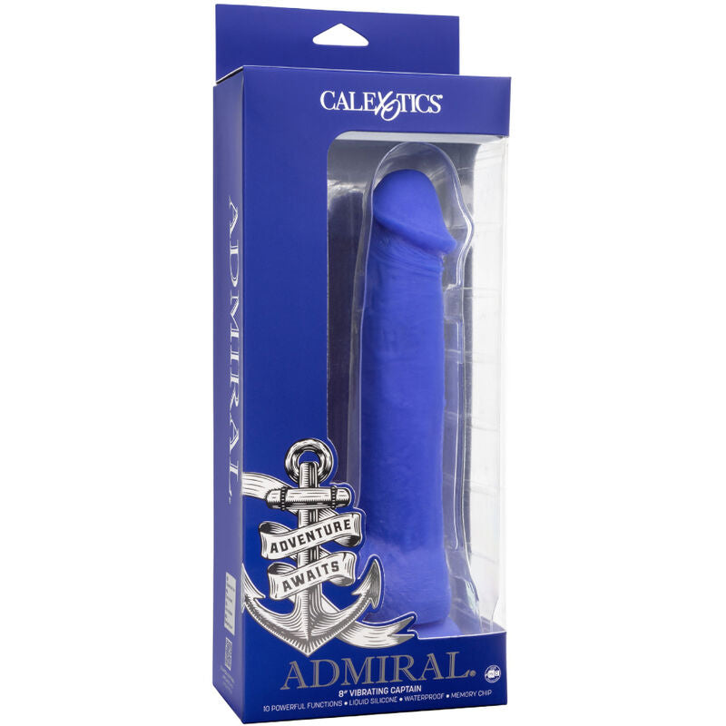 CALEXOTICS - ADMIRAL CAPTAIN REALISTIC DILDO VIBRADOR AZUL - Sexshoptuga 