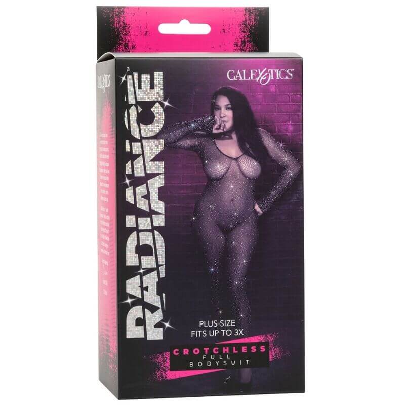 CALEXOTICS - RADIANCE BODYSUIT COMPLETO CROTCHLESS RHINE PLUS SIZE Sexshoptuga 