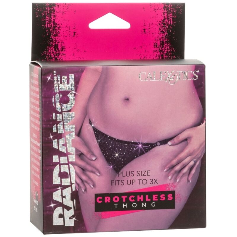 CALEXOTICS - RADIANCE TANGA CROTCHLESS RHINE PLUS SIZE - Sexshoptuga  Sexshoptuga 