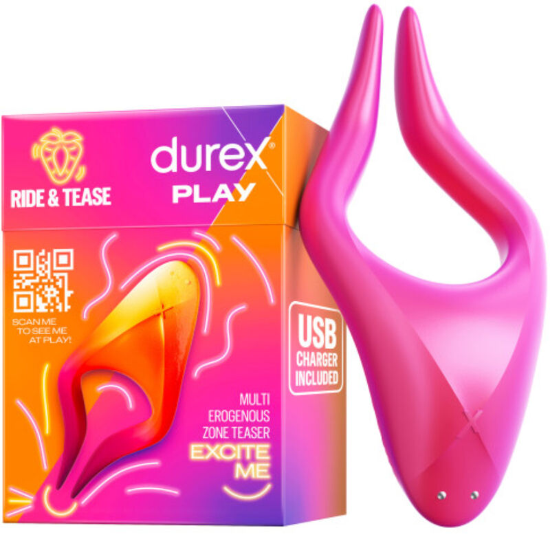 DUREX - BRINQUEDO MULTI-ESTIMULADOR RIDE & TEASE Sexshoptuga 