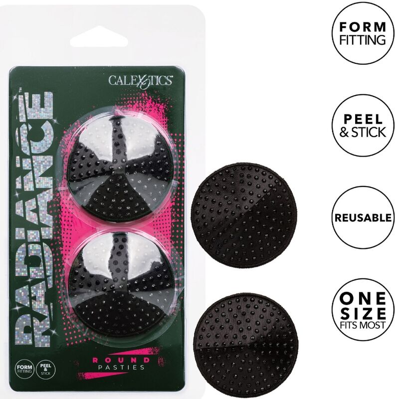 CALEXOTICS - RADIANCE TAMPAS PARA BICOS DE JÓIAS EM FORMA REDONDA - Sexshoptuga  Sexshoptuga 