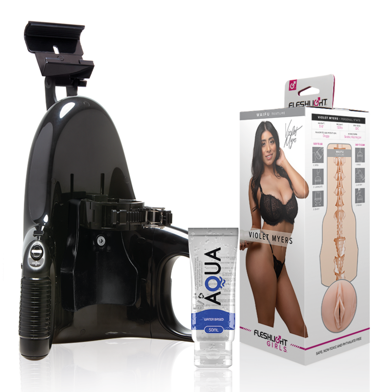 FLESHLIGHT - VIOLET MYERS WAIFU + LANÇAMENTO UNIVERSAL + LUBRIFICANTE AQUA QUALITY 50 ML Sexshoptuga 