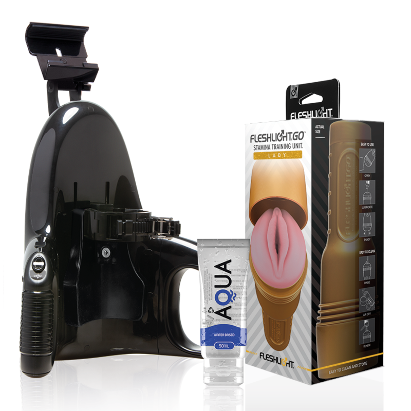 FLESHLIGHT - UNIDADE DE TREINAMENTO STAMINA GO SENHORA + LANÇAMENTO UNIVERSAL + LUBRIFICANTE AQUA QUALITY 50 ML Sexshoptuga 