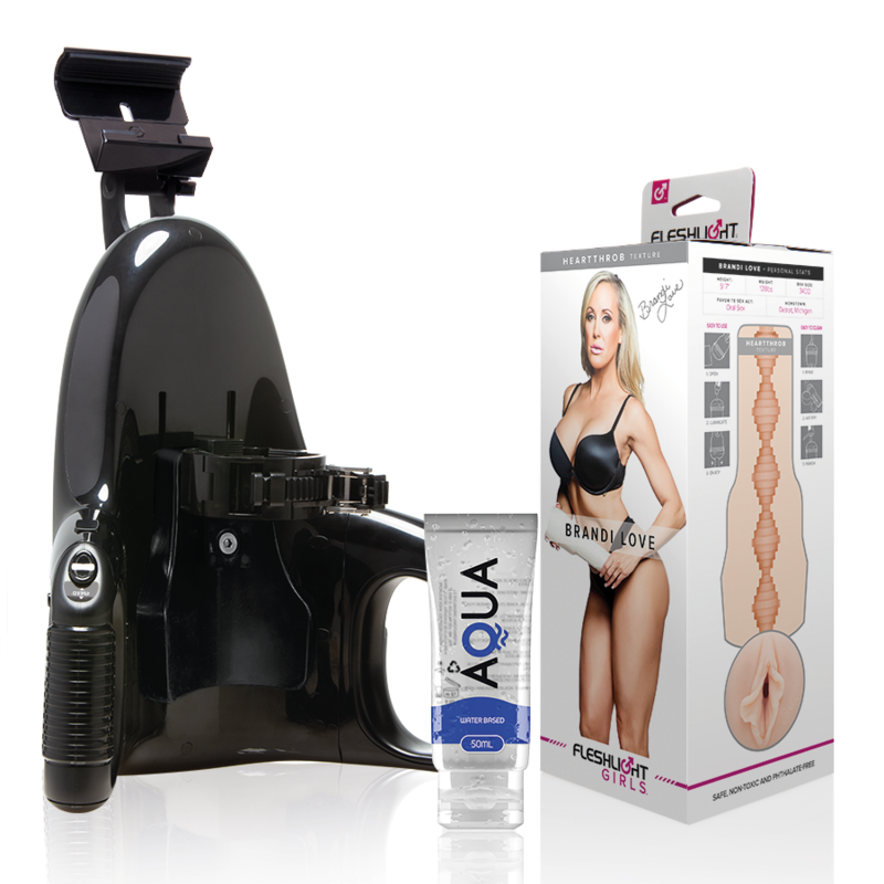 FLESHLIGHT - BRANDI LOVE VAGINA + LANÇAMENTO UNIVERSAL + LUBRIFICANTE AQUA QUALITY 50 ML Sexshoptuga 