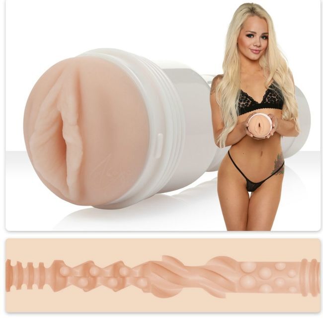 FLESHLIGHT - ELSA JEAN VAGINA SABOROSA + LANÇAMENTO UNIVERSAL + LUBRIFICANTE AQUA QUALITY 50 ML Sexshoptuga 