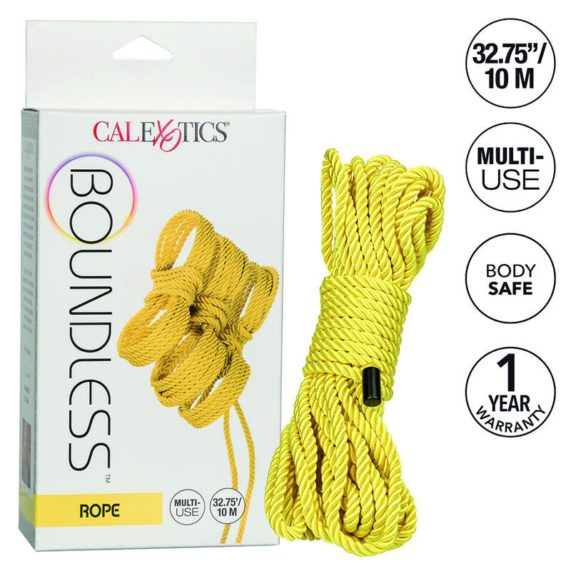 CALEXOTICS - BOUNDLESS CORDA 10M AMARELO - Sexshoptuga  Sexshoptuga 