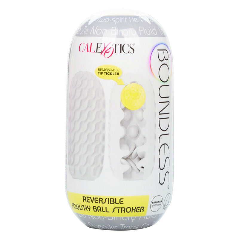 CALEXOTICS - BOUNDLESS REVERSÍVEL SQUISHY BALL STROKE CINZA - Sexshoptuga 