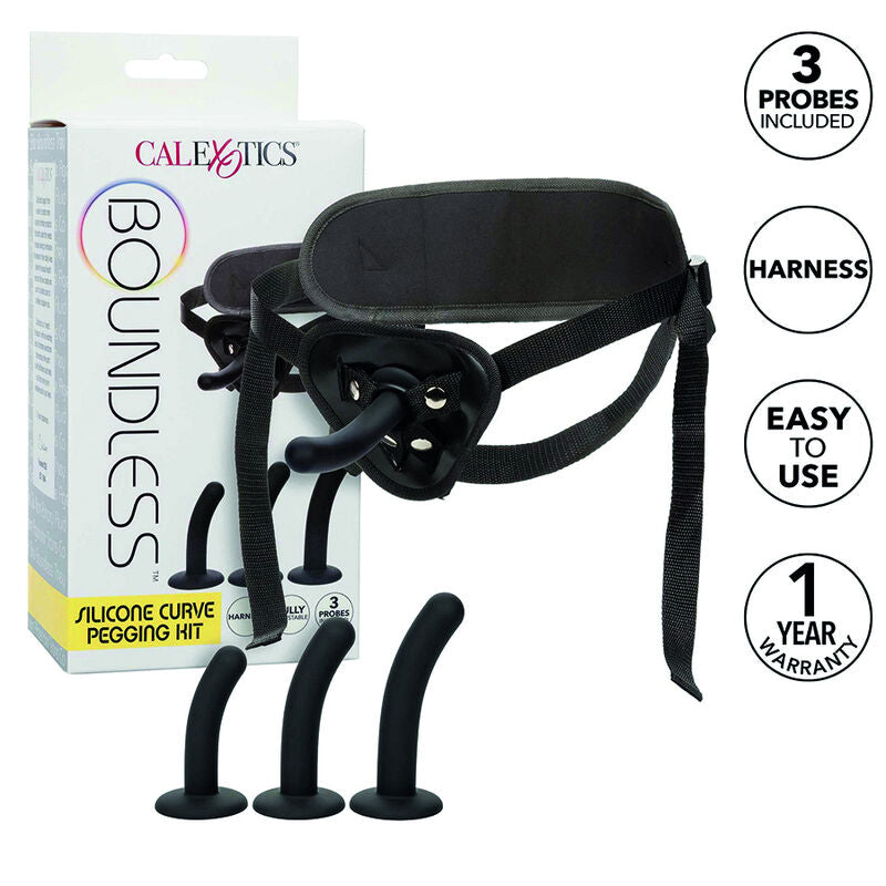 CALEXOTICS - BOUNDLESS KIT DE PEGGING DE CURVA DE SILICONE - Sexshoptuga  Sexshoptuga 