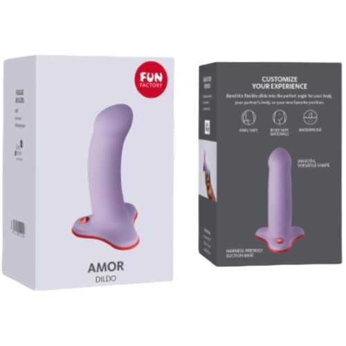 FUN FACTORY - AMOR DILDO INICIANTES LAVANDA - Sexshoptuga  Sexshoptuga 