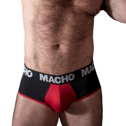 MACHO - MS26N SLIP PRETO/VERMELHO S - Sexshoptuga 