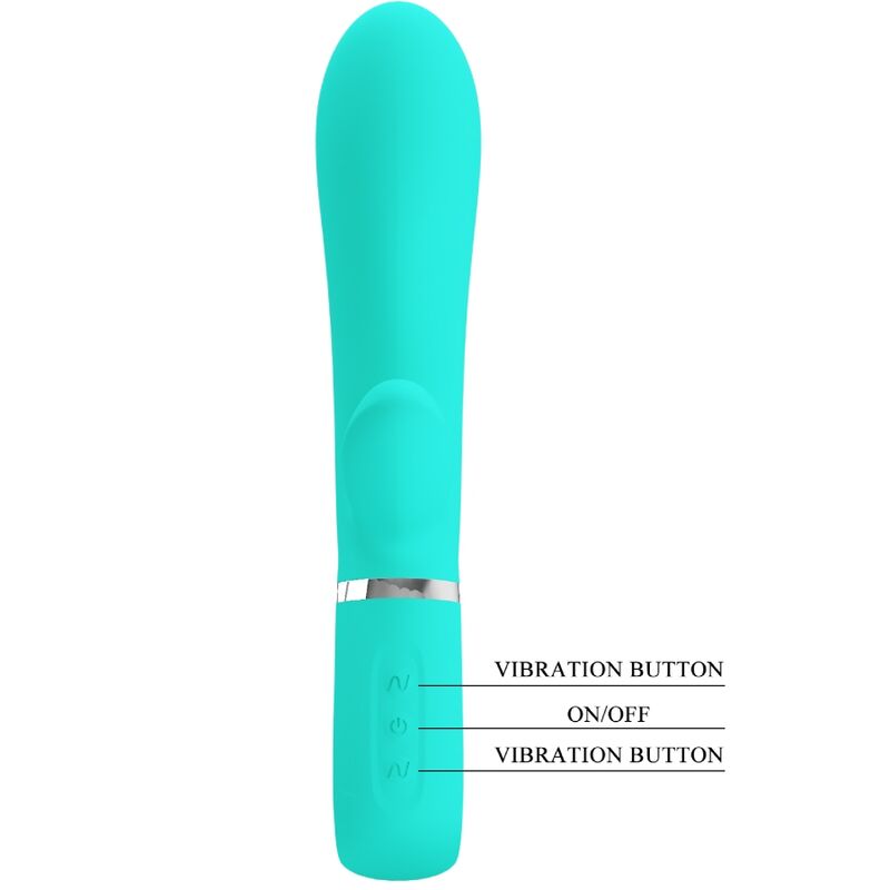 PRETTY LOVE - VIBRADOR MULTIFUNO G-SPOT THOMAS AQUA VERDE - Sexshoptuga 