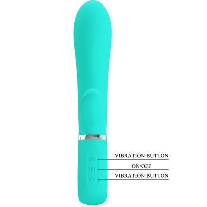 PRETTY LOVE - VIBRADOR MULTIFUNO G-SPOT THOMAS AQUA VERDE - Sexshoptuga 