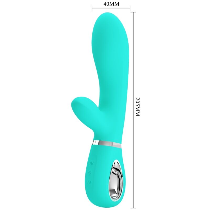 PRETTY LOVE - VIBRADOR MULTIFUNO G-SPOT THOMAS AQUA VERDE - Sexshoptuga 