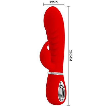 PRETTY LOVE - VIBRADOR PRESCOTT MULTIFUNO G-SPOT VERMELHO - Sexshoptuga 