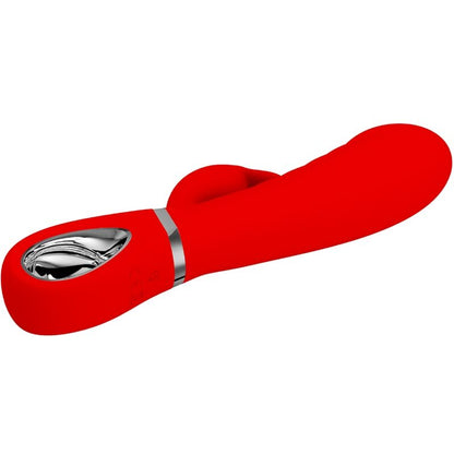 PRETTY LOVE - VIBRADOR PRESCOTT MULTIFUNO G-SPOT VERMELHO - Sexshoptuga 