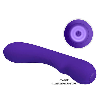 PRETTY LOVE - VIBRADOR RECARREGVEL PRESCOTT ROXO - Sexshoptuga 