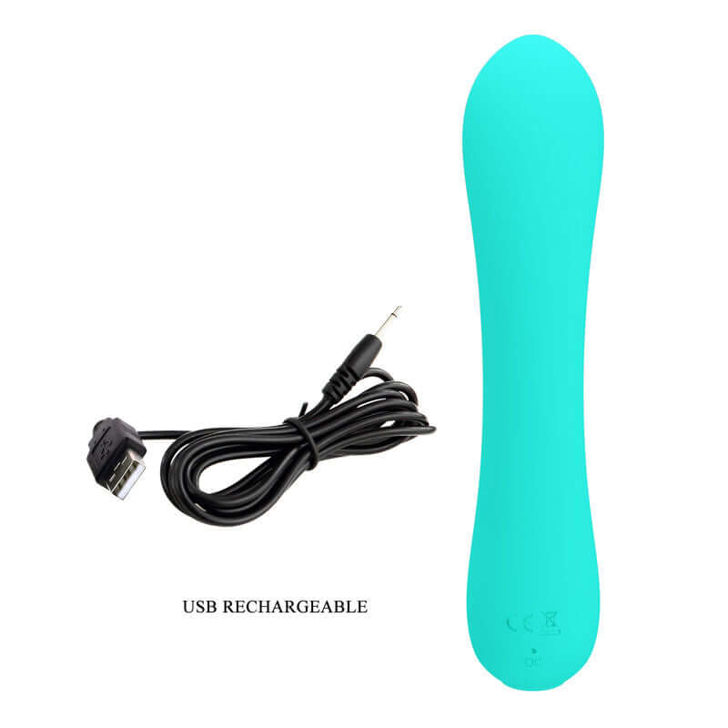 PRETTY LOVE - VIBRADOR RECARREGVEL PRESCOTT AQUA VERDE - Sexshoptuga  Sexshoptuga 