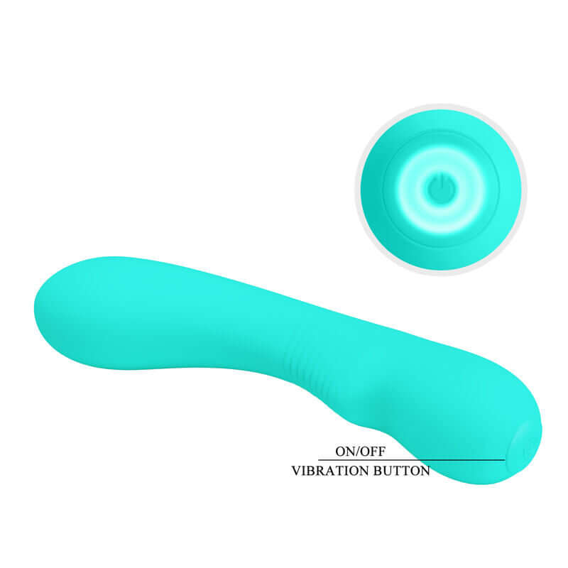 PRETTY LOVE - VIBRADOR RECARREGVEL PRESCOTT AQUA VERDE - Sexshoptuga  Sexshoptuga 