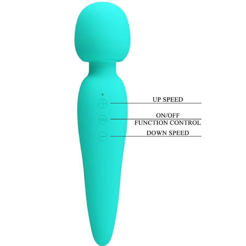 PRETTY LOVE - MAREDITH MASSAGER 12 MODOS DE VIBRAO AQUA GREEN - Sexshoptuga  Sexshoptuga 