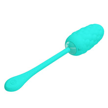 PRETTY LOVE - OVO VIBRANTE COM TEXTURA MARINHA RECARREGVEL AQUA GREEN - Sexshoptuga  Sexshoptuga 