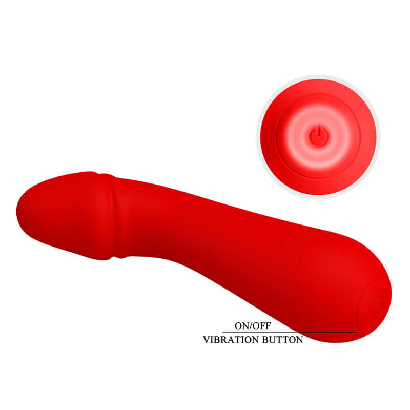 PRETTY LOVE - VIBRADOR RECARREGVEL CETUS VERMELHO - Sexshoptuga  Sexshoptuga 