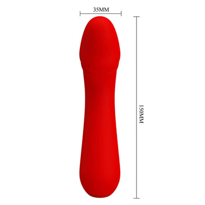 PRETTY LOVE - VIBRADOR RECARREGVEL CETUS VERMELHO - Sexshoptuga 